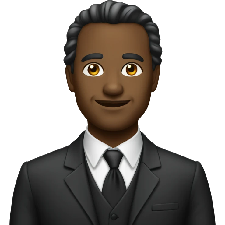 Empresario negro emoji