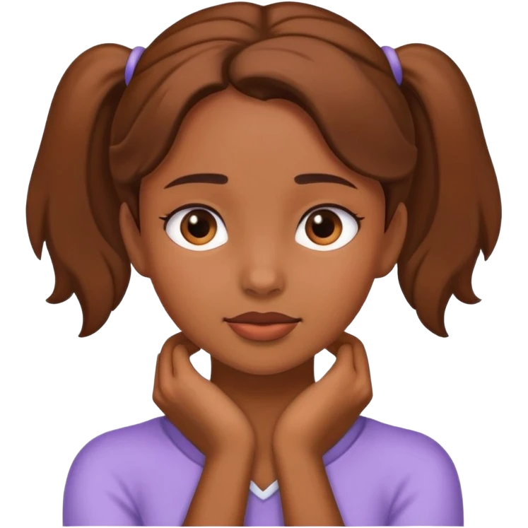 Emoji of a girl holding her neck emoji