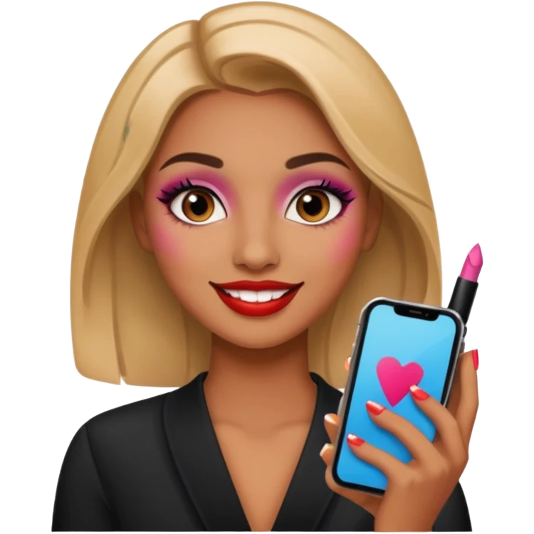 Une tik tokeuse emoji