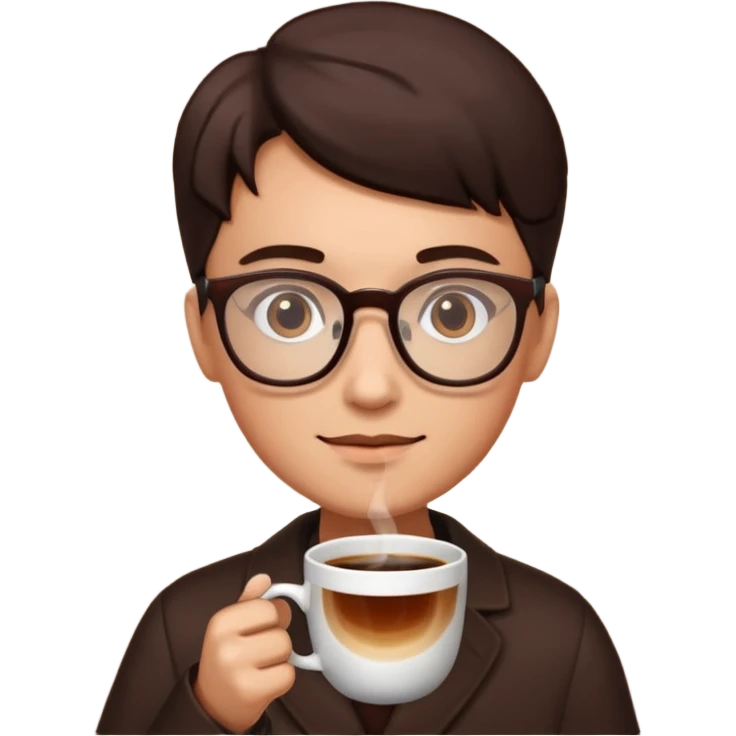 coffe and glasses emoji