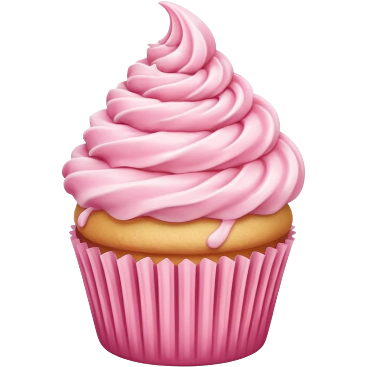pink vanila cupcake emoji