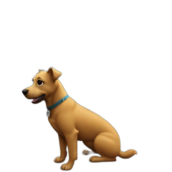 Dog in amsterdam emoji