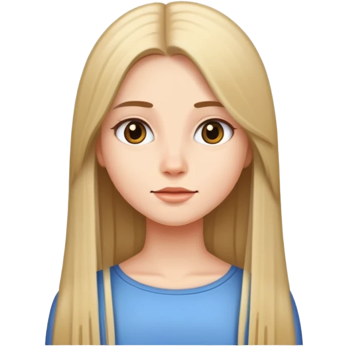 A girl with long st emoji