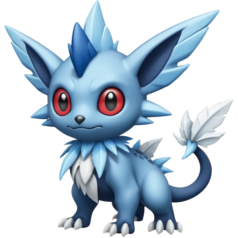 Elemental shady edged scaled murky dark dusky mechanical frosty fairy-like fantasy epic rare Glalie-Sneasel-Togetic-Pokémon-Fakémon-hybrid-creature emoji