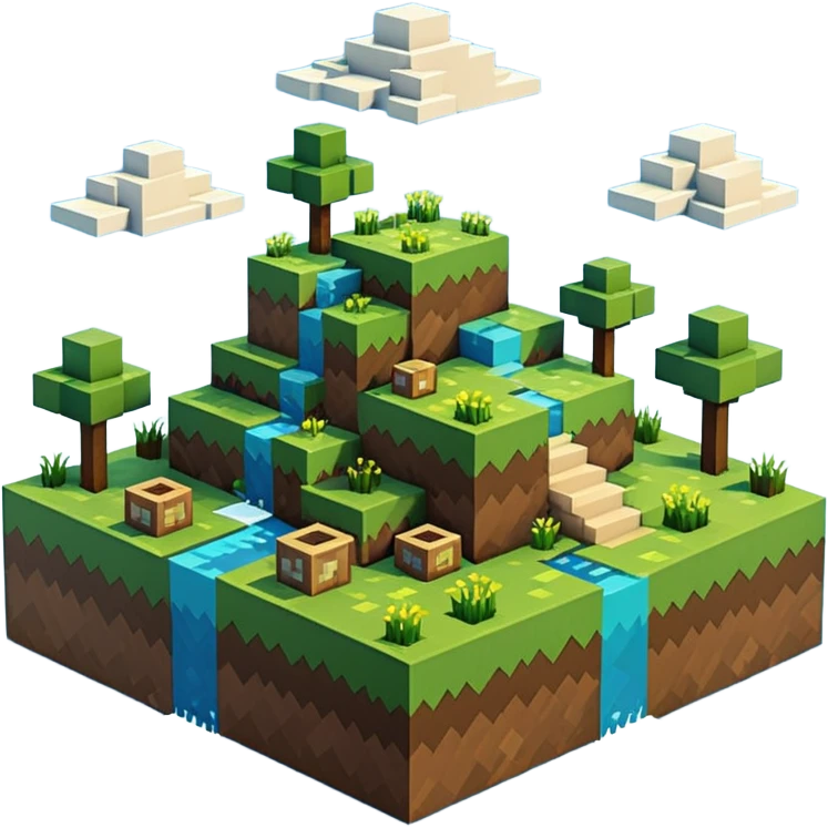 a minecraft landscape emoji