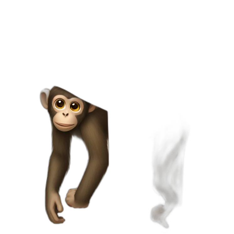 monkey under table emoji