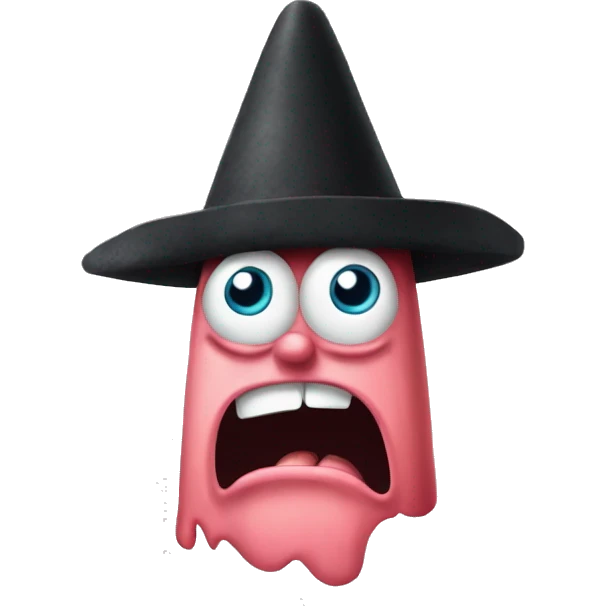Evil Patrick Star from SpongeBob meme as an emoji emoji