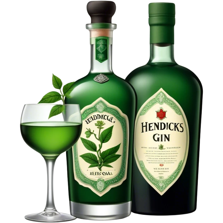 hendricks’s gin bottle emoji