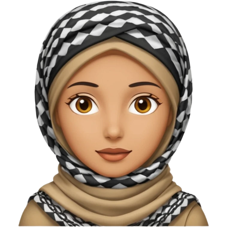 Woman in Keffiyeh emoji