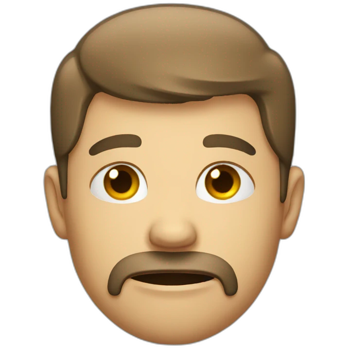 man with a neckbeard crying emoji