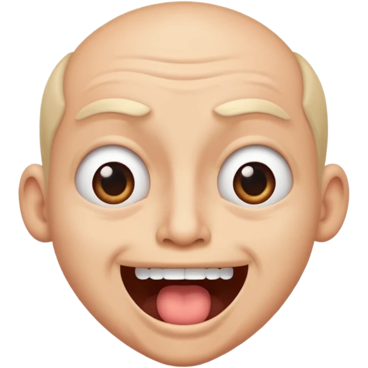 Pulling a funny face emoji