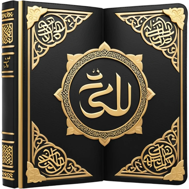 Quran closed book and Quran written in it emoji