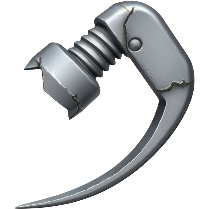 slightly bent iron nail emoji
