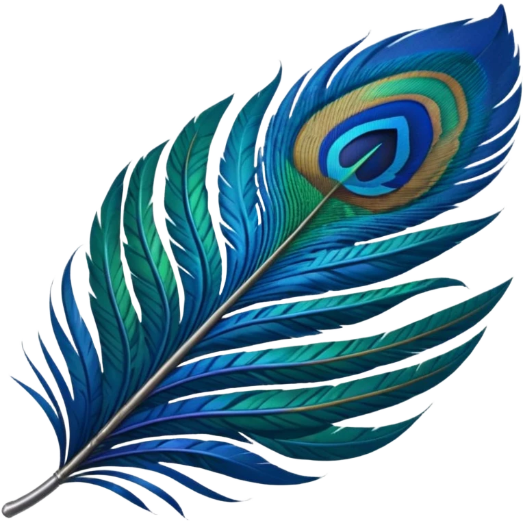 Peacock feather emoji