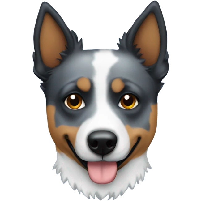 A blue heeler dog  emoji