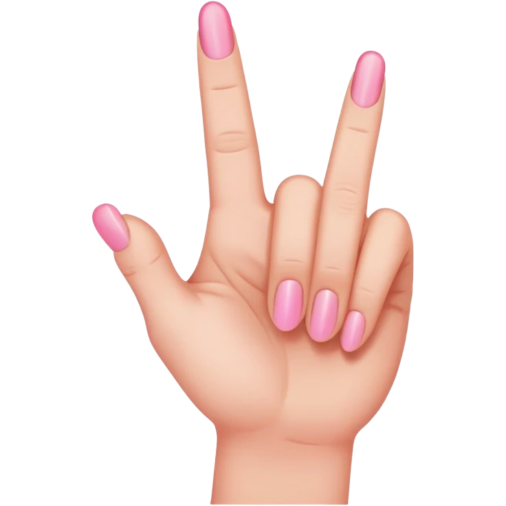 Pink middle finger  emoji