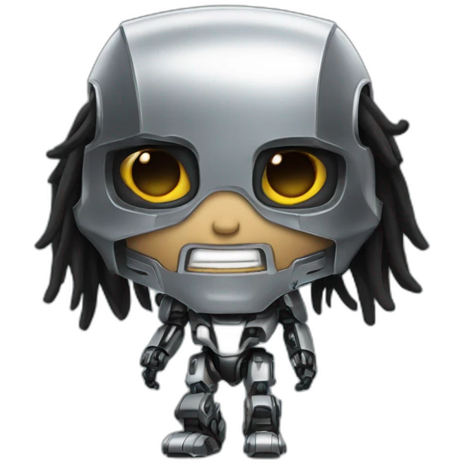 Johnny silverhand as a robot emoji