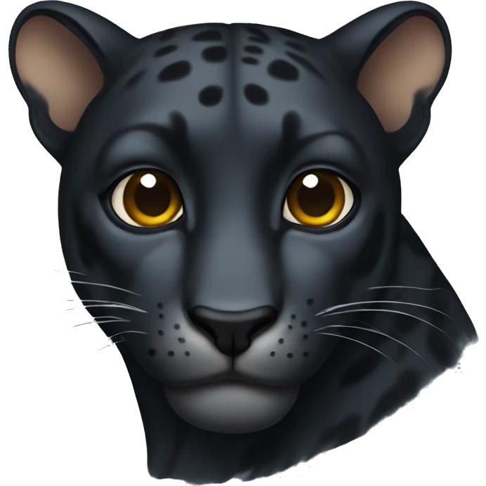 Panther with a single tear  emoji