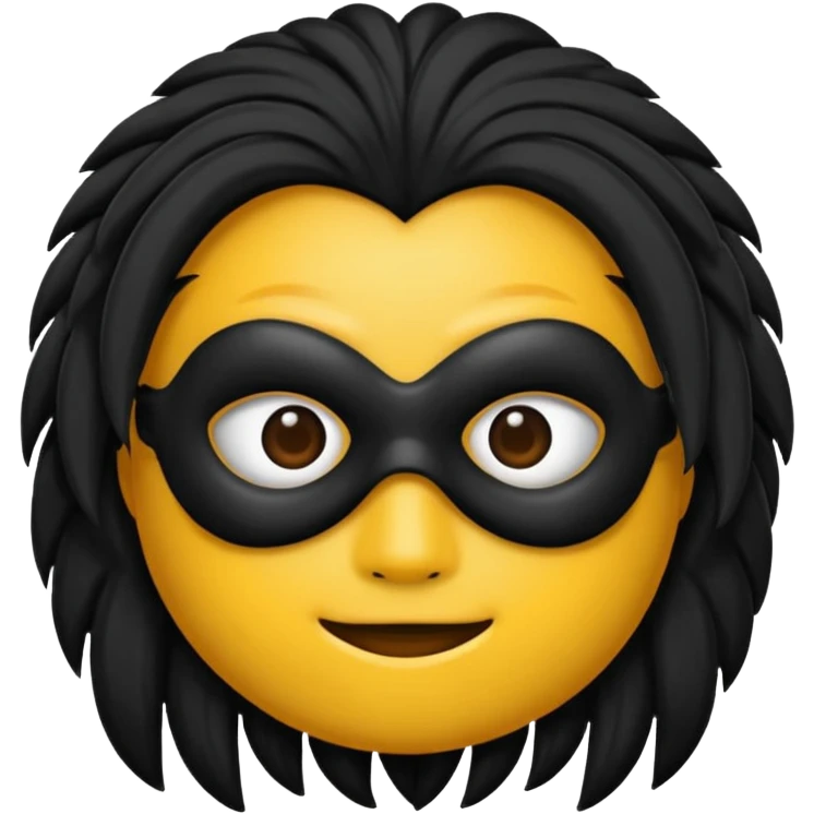 Um emoji gotico com a máscara de espinhos d emoji
