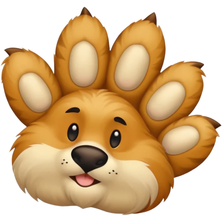 ⁠A twitching paw tapping or drumming against the screen. emoji