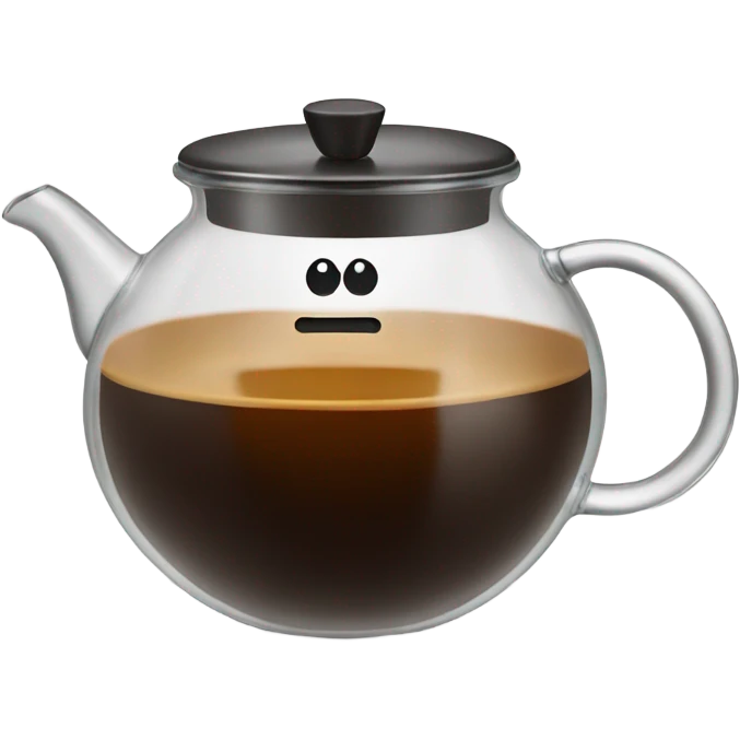 Espresso in a clear tea pot emoji