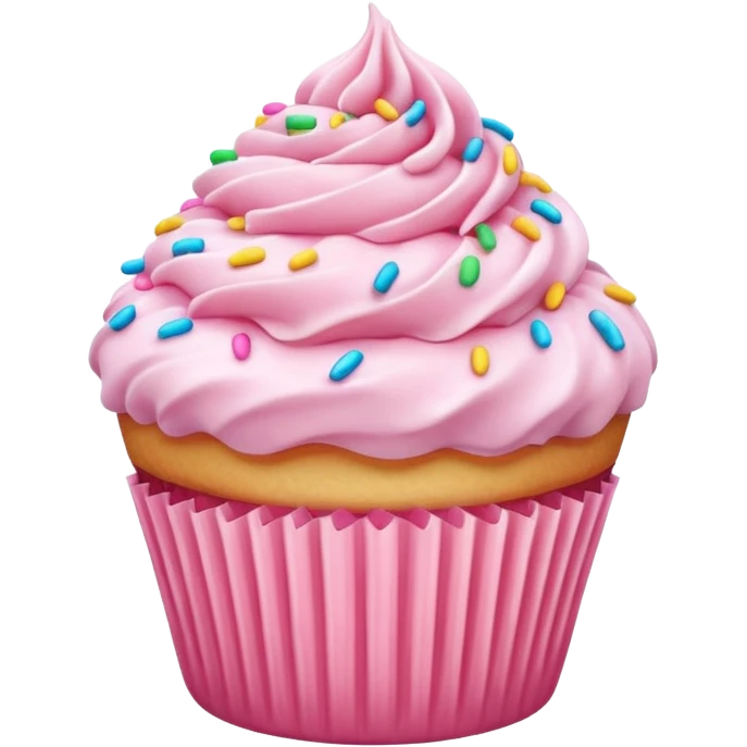 pink berry vanila cupcake emoji