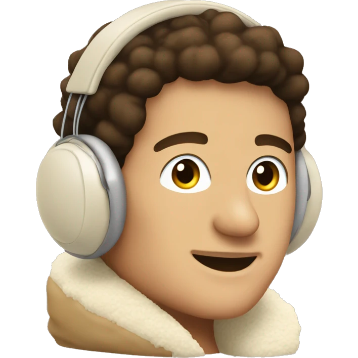 beige sherpa earmuffs emoji