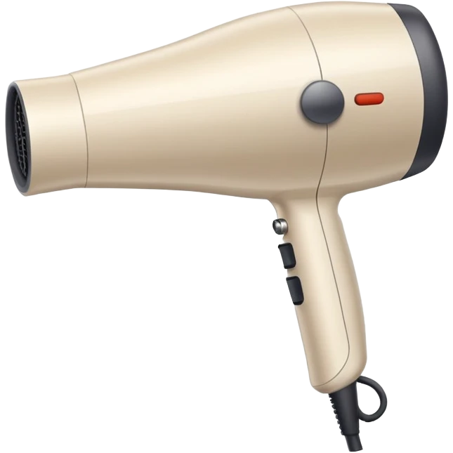 Pale beige hair dryer emoji
