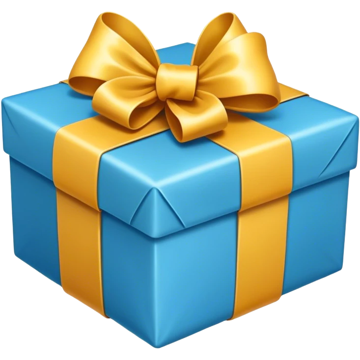 a rectangle gift emoji