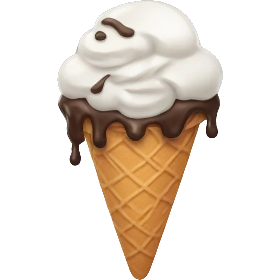 Melting ice cream emoji