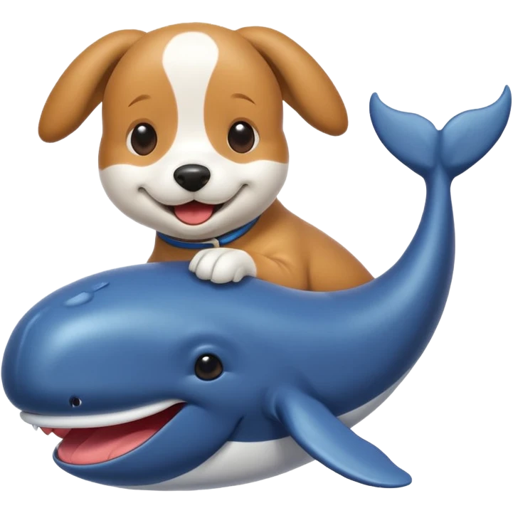 Dog and Whale  emoji