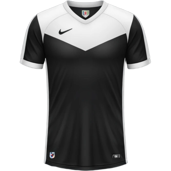 maillot football bande noir sans numéro ni logo emoji