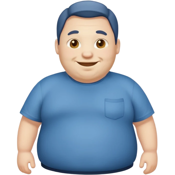 fat guy emoji