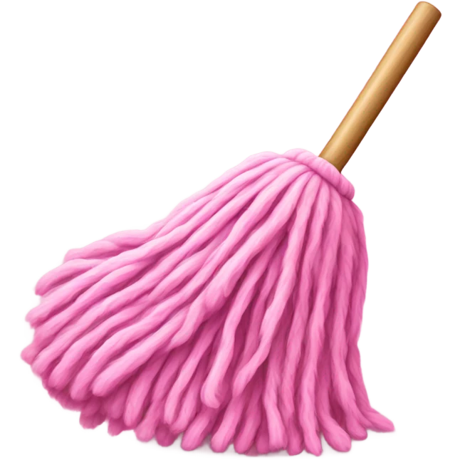 Pink mop emoji
