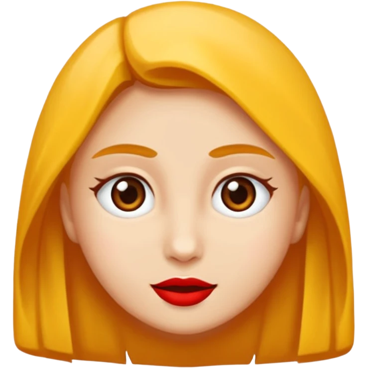 kırmızı küpeli kadın, kumral saçlı emoji