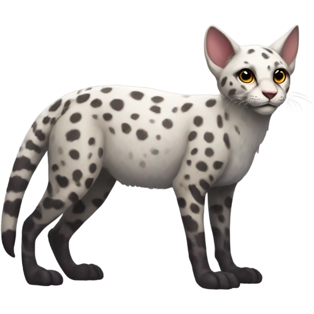 Modern Feral Rare Fantasy Vernid-Trico-species by LiLaiRa, random markings, full body emoji