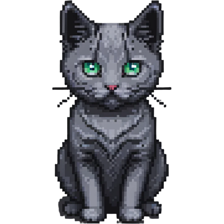 dark gray cat emoji
