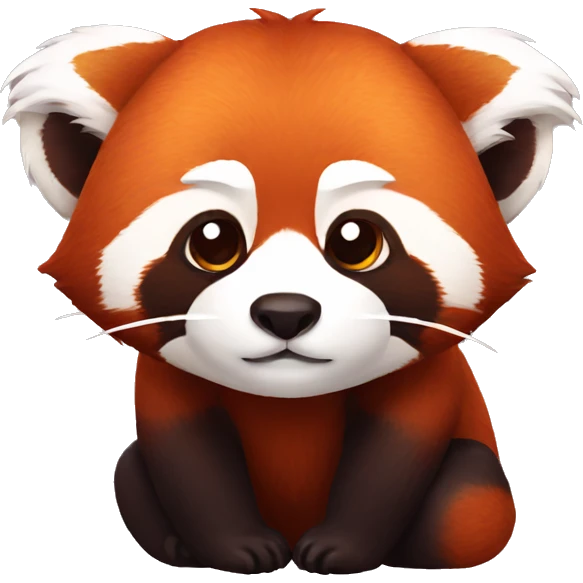 pensive red panda emoji
