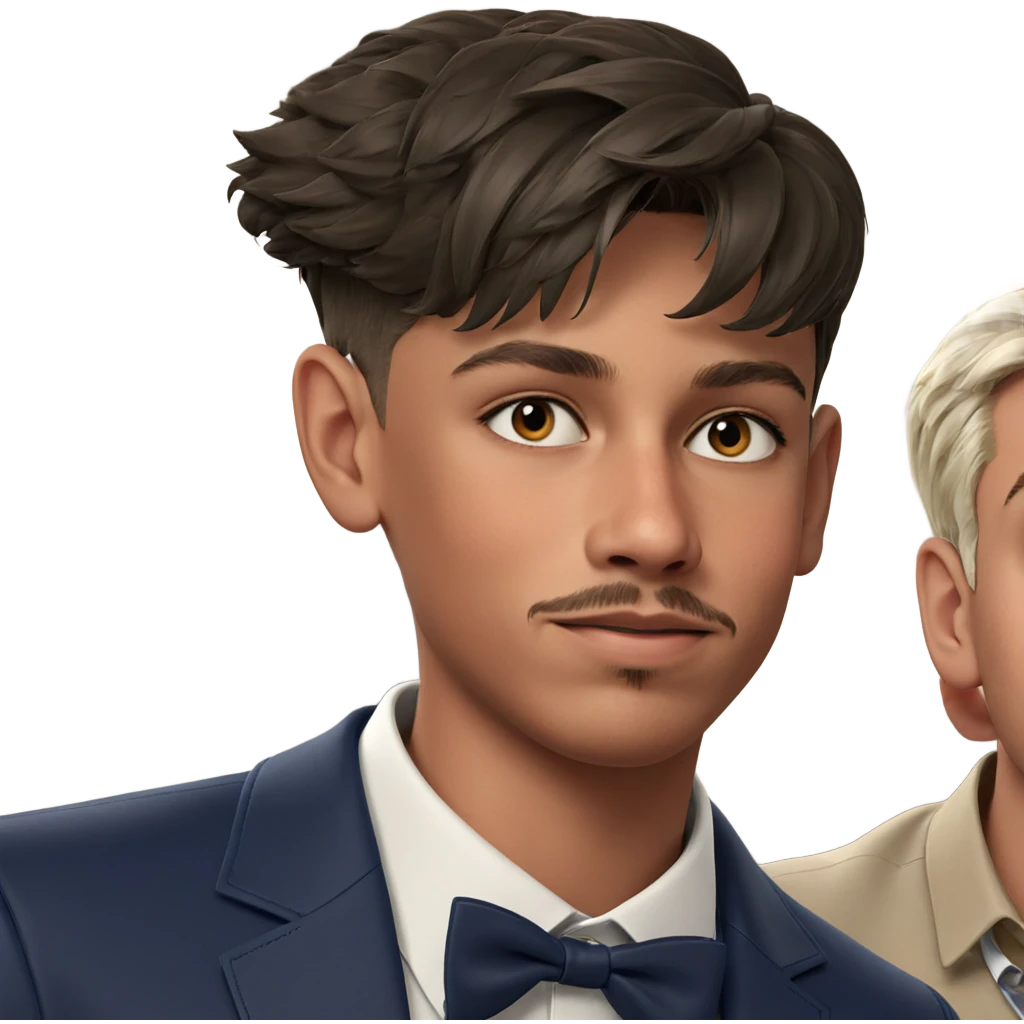 dapper boy in collared shirt emoji