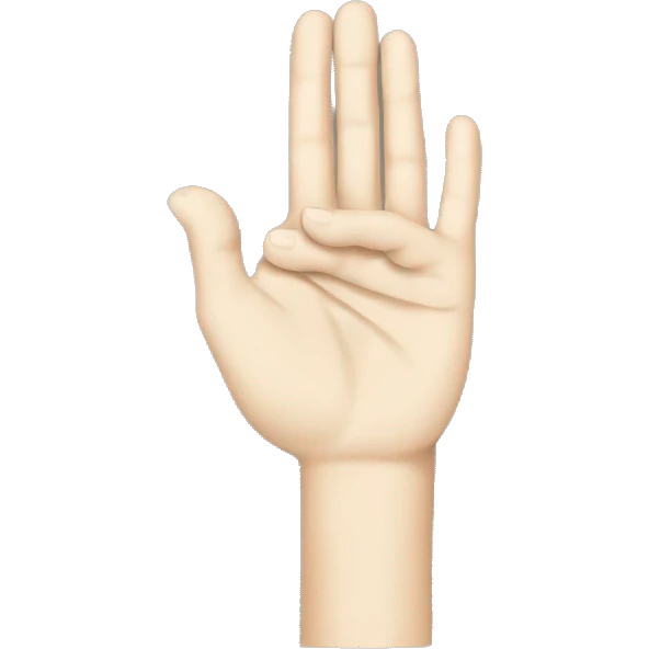 Buddhism mudra hand sign emoji
