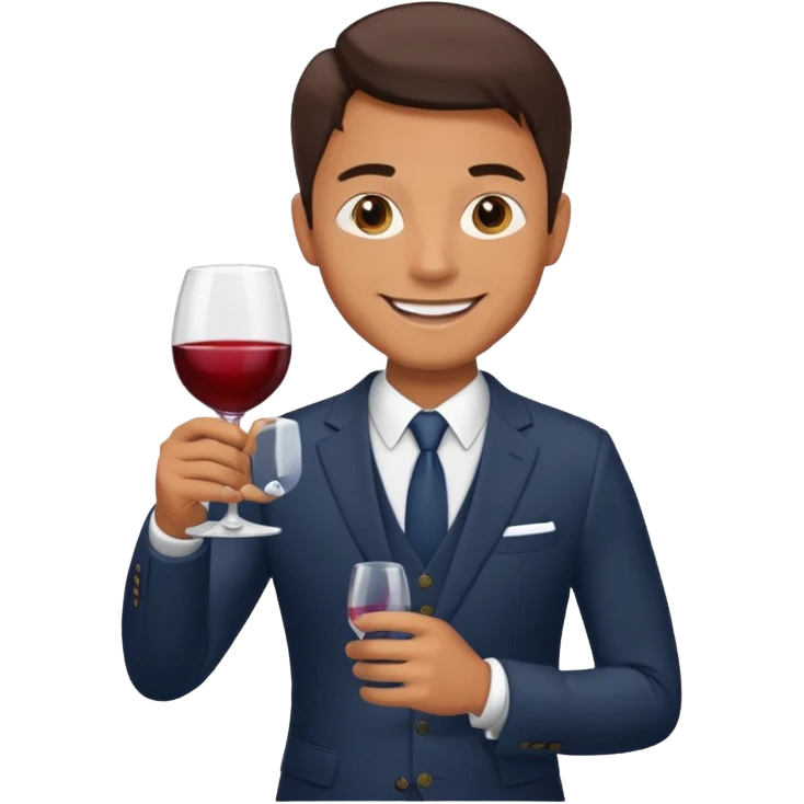 man hosting a dinner party emoji