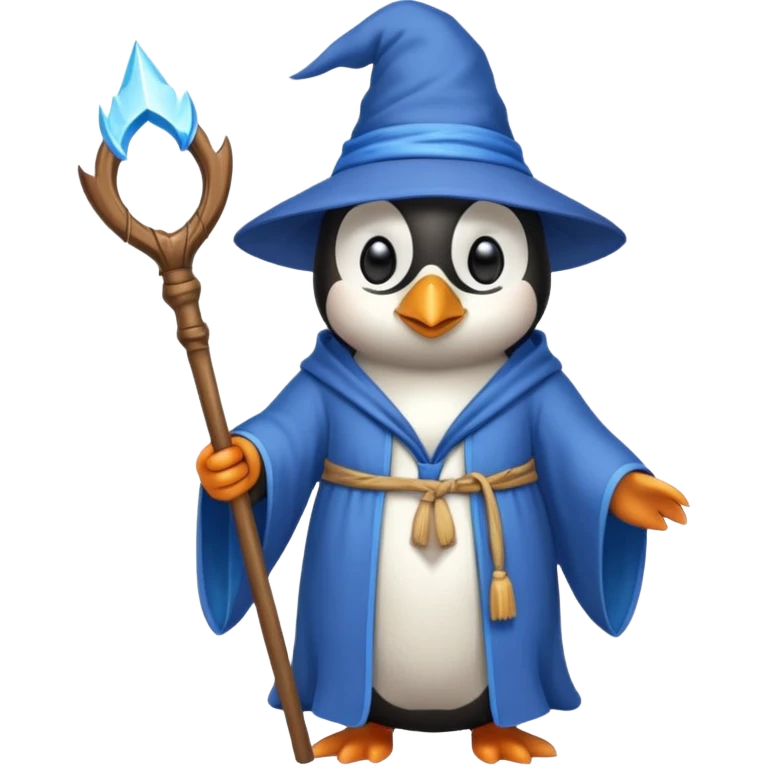 Penguin Wizard emoji