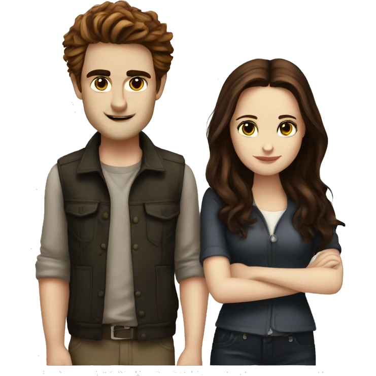 Edward and Bella from Twilight emoji