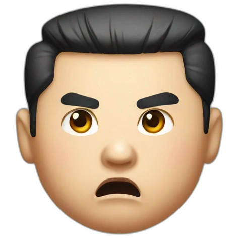 Angry Kim jong un emoji
