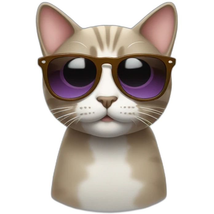Cat with sunglasses emoji