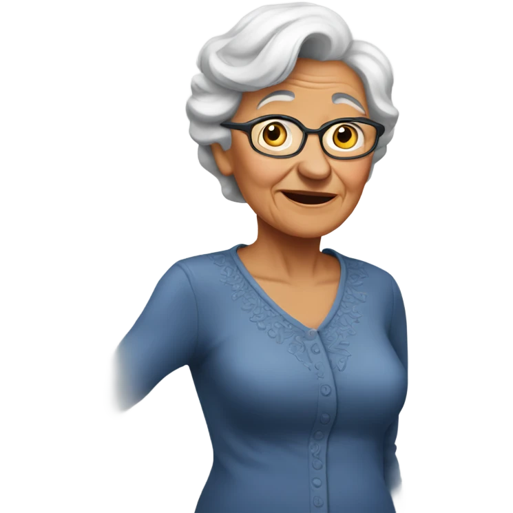  grandma can't hear emoji