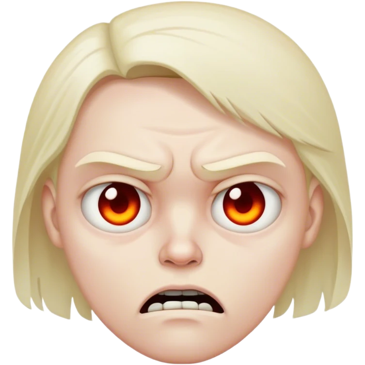 Mad and dead emoji