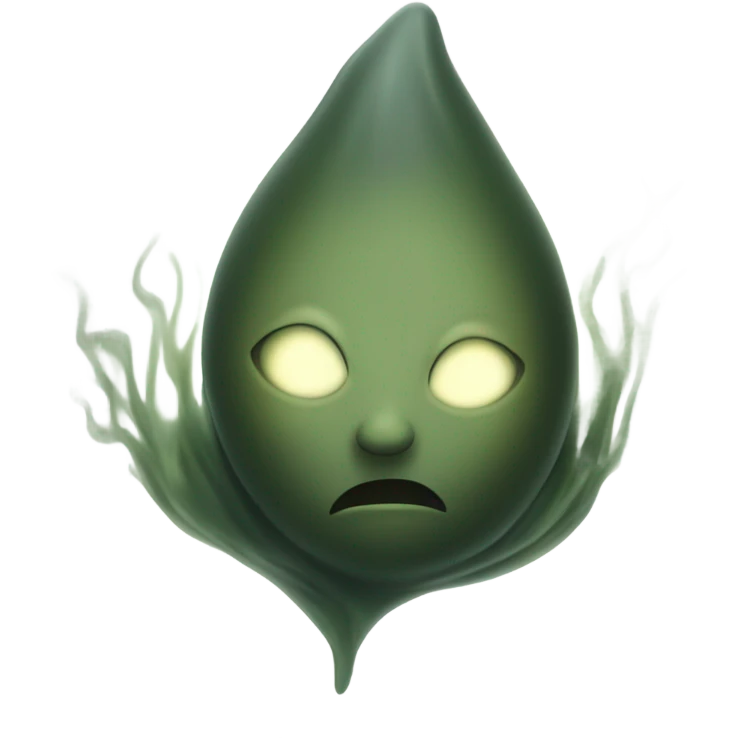 Dark olive green spirit  emoji