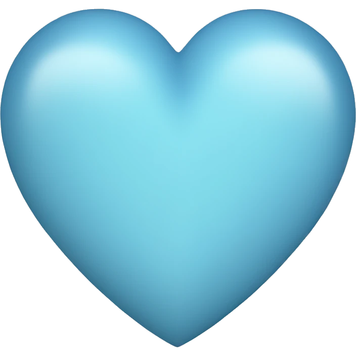 Light blue heart emoji