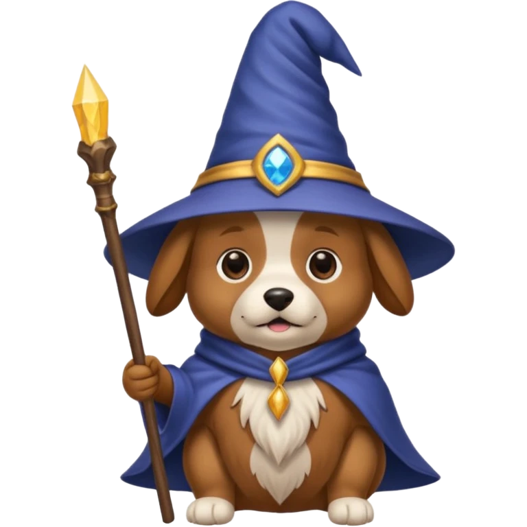 Dog wizard emoji